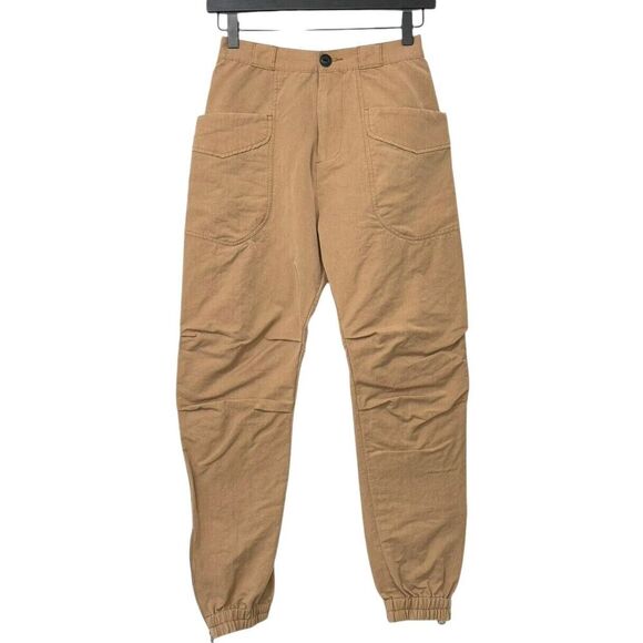 Rag & Bone Trail Lyocell Jogger Pants Cargo Utility Size 0 Tan Zippers Relaxed - Picture 9 of 9